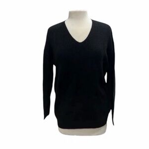 Jenni Kayne Black Wool & Cashmere Cabin Sweater Size XXS NWT